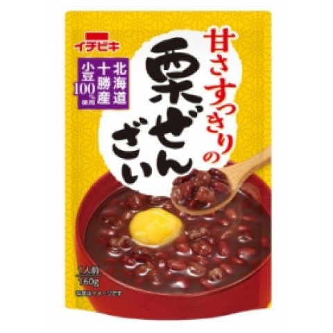 秋冬商材 イチビキ 甘さすっきりの栗ぜんざい 160g アミカネットショップ本店