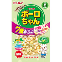 【特価】【ペットフード】ペティオ　体にうれしい ボーロちゃん 7歳からの健康ケア 野菜Mix　110g【訳あり】