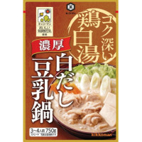 【秋冬商材　1月31日まで】キッコーマン　濃厚白だし豆乳鍋　750g