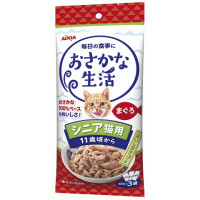 【9/17追加】【ペットフード】アイシア　おさかな生活 シニア猫用 まぐろ　180g