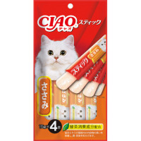 【特価】【ペットフード】いなば　チャオスティック ささみ　15g×4【訳あり】