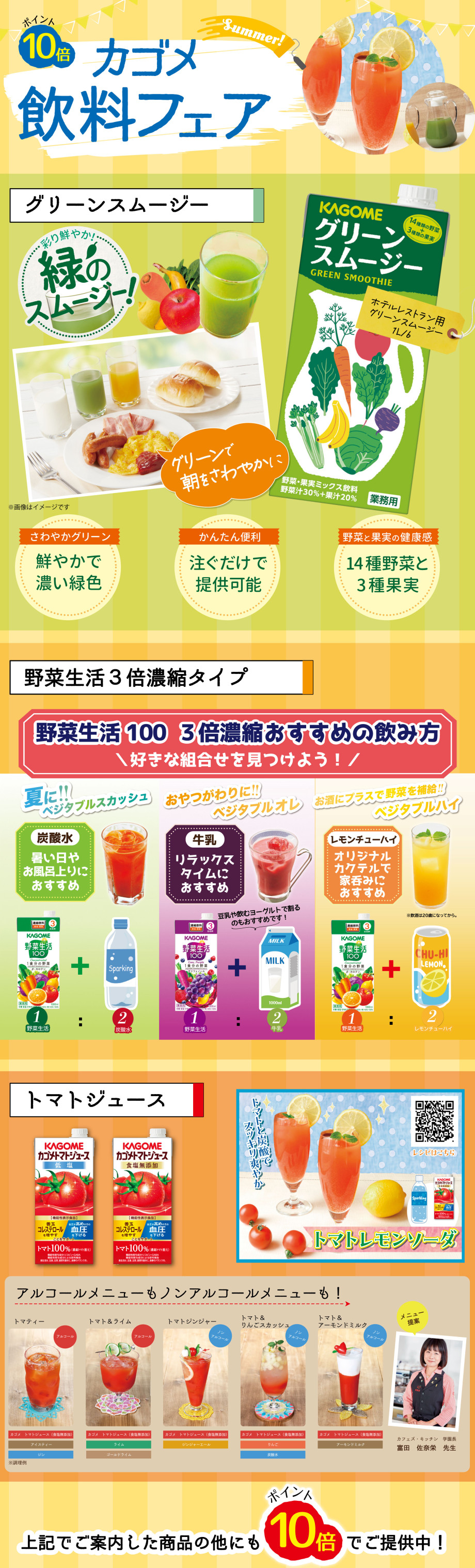 【ポイント10倍】カゴメ　飲料フェア